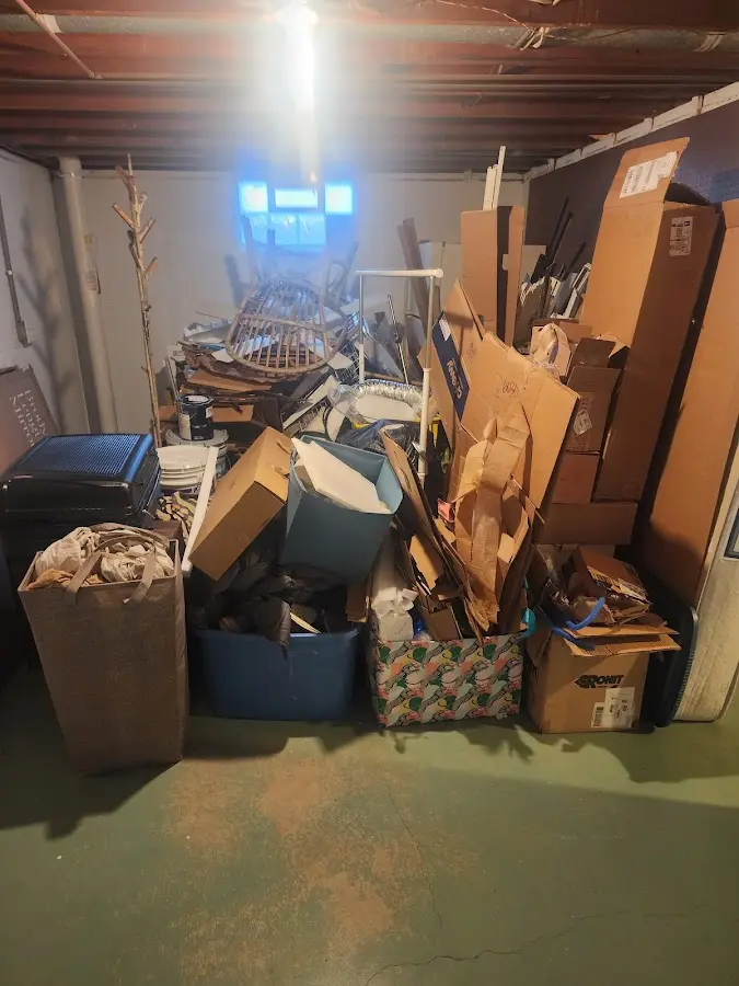 Roll-off dumpster container at job site for 20 Yard Dumpster Rental in Waggaman